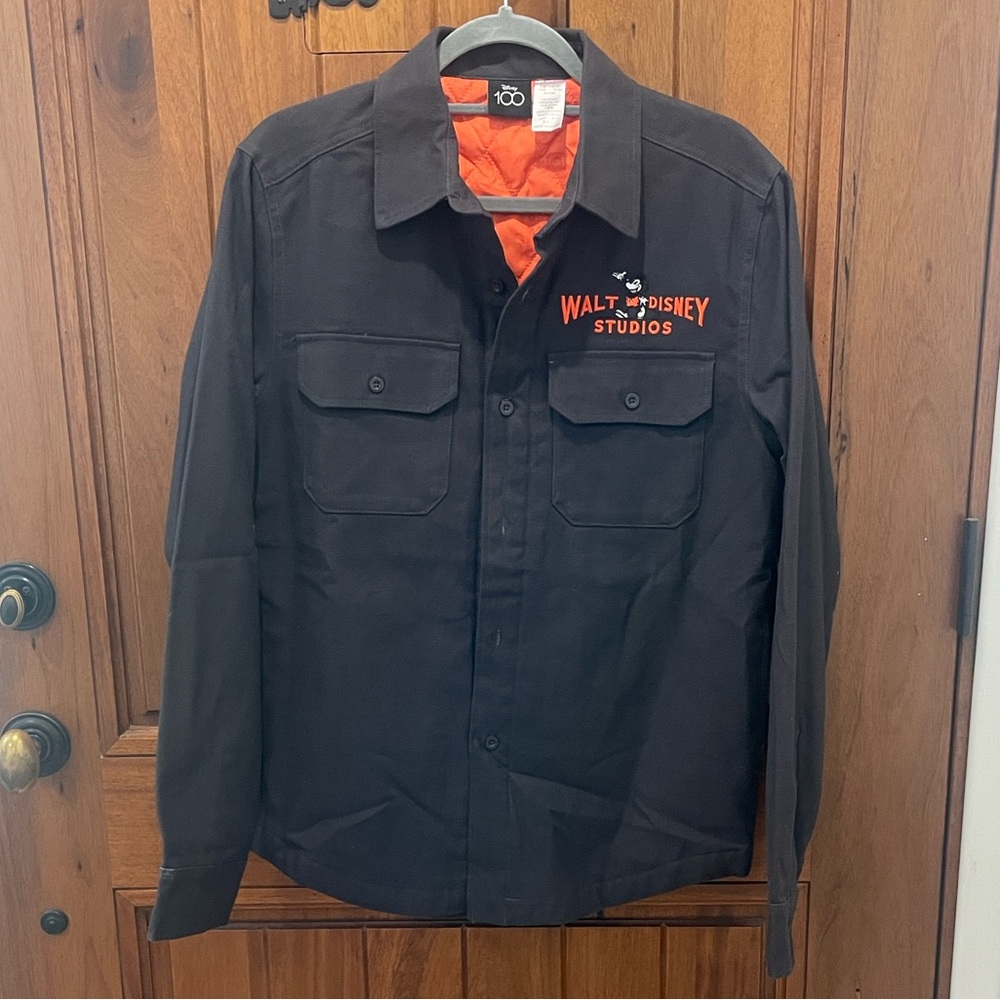 Walt Disney Studios Black Dark Navy and Orange jacket New